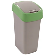 Atkritumu spainis Flip Bin 45L sudraba/zaļš 0802172P80