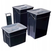 Atkritumu tvertņu komplekts Biobox 2X10L6L pelēks 0808993840