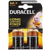 Baterijas Duracell Aa Alkaline 4Pack 5000394076952
