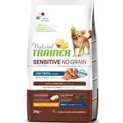 bdiNT Dog Sensitive No Grain Adult Mini Trout 2 Kg - Pilnvertīga bezgraudu sausā barība ar foreli pieaugušiem mazo šķirņu suniem/bdi 927775
