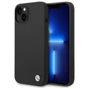 Bmw Bmhcp14Msilbk Silikona Aizmugurējais Apvalks Priekš Apple iPhone 14 Plus