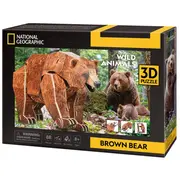 Cubicfun National Geographic 3D puzle Brūnais lācis Ds1096H