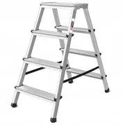 Divpusējās mājsaimniecības kāpnes 2X4 pakāpieni 125Kg Aw23004 Awtools