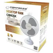 Esperanza Ehf003We, 12 desk fan, White and Gray Ehf003We