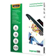 Fellowes A4 Glancētas 100 mikronu laminēšanas kabatiņas gab. 5351111