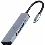 Gembird Dokstacija Usb  / Type-C 5-In-1 A-Cm-Combo5-02