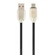 Gembird Usb Male - Micro Premium rubber 2M Black Cc-Usb2R-Ammbm-2M