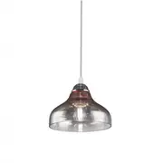 Griestu lampa Marite, stikla abažūrs, 26 cm, melna, Os-Mari-10-Dec