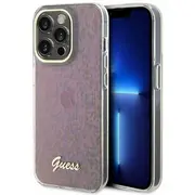Guess Iml Faceted Mirror Disco Iridescent Case Aizsargapvalks Priekš iPhone Apple 15 Pro Guhcp15Lhdecmp