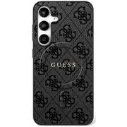 Guess Pu 4G Ring Classic Logo Magsafe Case Aizsargapvalks priekš Samsung Galaxy S25 Fe Guhms25Feg4Gfrk