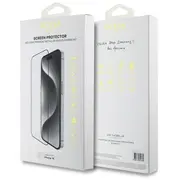 Guess Screen Protector 2.5D for iPhone 16 / melns Gutgp16Sbokgcit