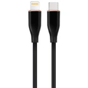 Kabelis Gembird Premium silicon 8-Pin Male - Usb Type-C 1.5M Black Cc-Usb2S-Cm8Pm-1.5M-Bk