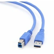 Kabelis Gembird Usb Male - B 3.0 0.5M Blue Ccp-Usb3-Ambm-0.5M