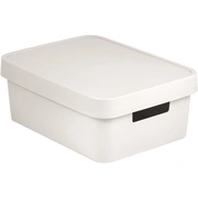Kaste ar vāku Infinity Recycled 11L 36X27X14Cm balta 0804752N23