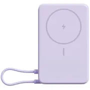 Kompakts bezvadu magnētiskais ārējais uzlādes akumulators ar 33W ātro uzlādi un iebūvētu statīvu 10000 mAh Magnetic Power Bank Purple Bhr08Pagl Xiaomi