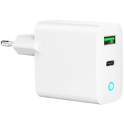Lādētājs Gembird Usb Type-C  Type-A Led White Ta-Uc-Pdqc20L-W-01