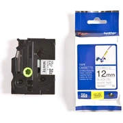 Lenta Brother Tze-Fx231, 12 mm x 8 m, melni burti uz balta fona 250-01207