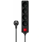 Pagarinātājs Savio ar slēdzi Lz-14 3M Black
