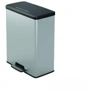 Pedāļspainis Curver Deco Bin 0801128C70 65L sudraba 61.5X48.6X31.6Cm