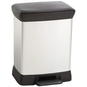 Pedāļspainis metalizēts Deco Bin 30L sudraba  0802164582