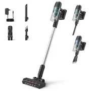 Philips Xc3031/01 Series 3000 bezvadu slotas putekļu sūcējs ar akumulatoru 25.2 V līdz 60 min runtime Powercyclone 8 Led uzgalis 0.6 L konteineris Bagless Zils