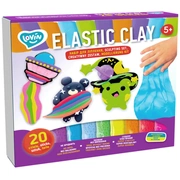 Radošais komplekts Modelēšanas mīkla Lēkājošais plastilīns Elastic 20 gab.  Etc70140
