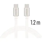 Swissten Textile Universāls Quick Charge 3.0 Usb-C uz Datu un Uzlādes Kabelis 1.2M Swi-Qu-Typc-Typc-Si