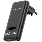 Verbatim Fold n Go Tīkla lādētājs Usb-C / 65W melns 32354