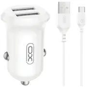 Xo Cc67 Automašīnas lādētājs 2Xusb 12W  Type C kabelis Cc67Typec