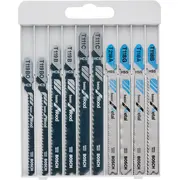 10 figūrz. asmeņu kompl. X-Pro Line, koks/metāls, Figūrzāģiem 10-Daļīgs Asmeņu Komplekts Basic For Wood And Metal Kasetē, 2607010630, Bosch 2607010630