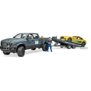 Bruder automašīna Ram 2500 Power Wagon ar piekabi, 02504