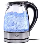 Adler Ad1225 Elektriska tējkanna 1.7L Stainless Steel 2200W