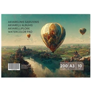 Akvareļa papīrs, A3, 200G 10Lpp 100-10427