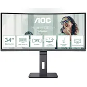 Aoc Cu34P3Cv Ultrawide Quad Hd Led 3440 x 1440 Monitors 34