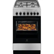 Electrolux 600.Sērijas gāzes plīts ar elektrisko cepeškrāsni, melna, 50Cm Lkk560010X