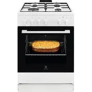 Electrolux gāzes plīts ar cepeškrāsni, 60Cm Lkg604012W