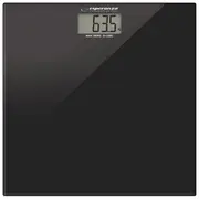 Elektroniskie vannas svari 180 kg 100 g precizitāte Lcd displejs rūdīta stikla platforma melni Ebs002K Esperanza