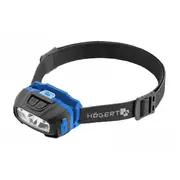 Galvas lukturis ar kustības sensoru Usb, 6 funkcijas, Led Ht1E421 Hogert