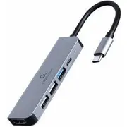 Gembird Usb Type-C 5In1 Dokstacija A-Cm-Combo5-03