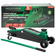 Hidrauliskais domkrats ar ritiņiem, Rockforce, Rf-Th23003, 3T, 192-533 mm Rf-Th23003