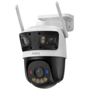 Imou Ipc-S7Up-11M0Wed Cruiser Triple 11 Mp āra Wi-Fi 6 Ip kamera ar trim objektīviem 23 fiksēts  5 Pt, 28801620/23041296, pan/tilt 0-355/0-90, krāsains nakts redzējums līdz 30 m, divvirzienu audio, Ai noteikšana Cilvēks/Transportlīdzeklis,