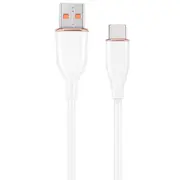 Kabelis Gembird Premium silicon Usb-A Male - Usb Type-C 1.5M White Cc-Usb2S-Amcm-1.5M-W