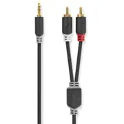 Kabelis Nedis Aux 3.5Mm - 2X Rca 5M Cabw22200At50