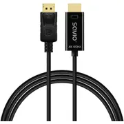 Kabelis Savio Display Port - Hdmi 4K 60Hz 1,5M Cl-189