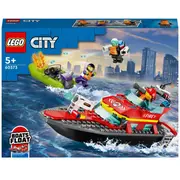 Lego City 60373 Konstruktors Ugunsdzēsēju Glābšanas Laiva