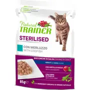 Nt Kons. Cat Sp. Ster. Codfish Busta 85G - pilnvērtīga un sabalansēta barība, konservi ar menci sterilizētiem kaķiem. 925725