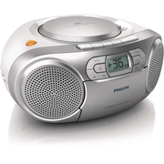 Philips Cd magnetola ar kaseti, sudraba Az127/12
