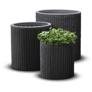 Puķu podu komplekts Cylinder Planters SML pelēks 29197934939