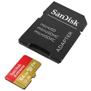 Sandisk Extreme Atmiņas Karte microSD  Adapteris 64 Gb Sdsqxah-064G-Gn6Ma