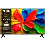 Tcl televizors 32V4C, 32, 1366 x 768, Hd, Qled, plakanas, Ppi 600, Dvb-S2, Dvb-T2, Dvb-C, Wi-Fi, Ethernet Lan, melns 32V4C